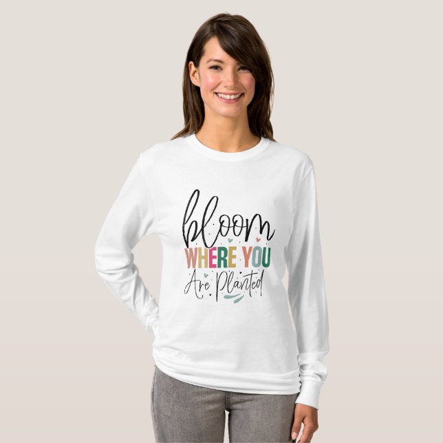 Motivational Postive Quote  T-Shirt (Front Full)