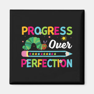 Motivational Progress Over Perfection Back To Scho Magnet