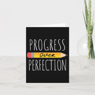 Motivational Progress Over Perfection Ck To School Card