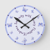 Motivational Purple Blue Butterflies Kids' Room