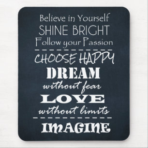 Motivational Quote Affirmations Mouse Mat