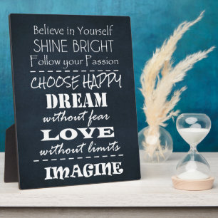 Motivational Quote Affirmations Plaque
