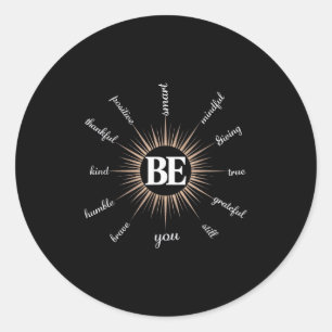 Motivational Quote & Inspiration Positive Sayi Classic Round Sticker