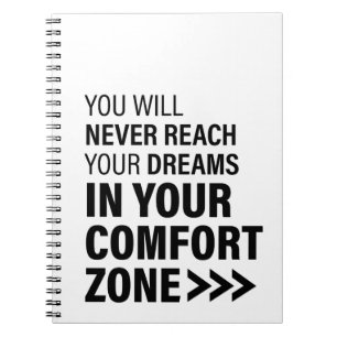 Motivational Quote Art Dreams Famous Quotes Notebook