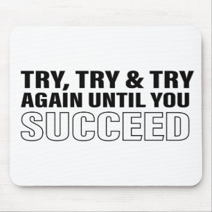 Motivational Quote Art Success Life Tips Quote Mouse Mat