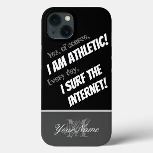 Motivational quote: Athletic internet surfer! Case-Mate iPhone Case