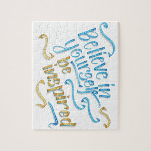 Motivational Quote - Believe in yourself Jigsaw Puzzle