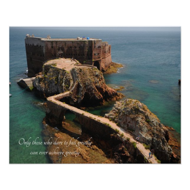Motivational Quote- Berlengas- Portugal Poster (Front)