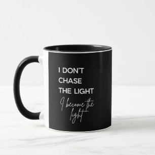 Motivational Quote Black Background Mug