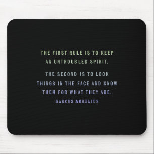 Motivational Quote By Marcus Aurelius Growth Minds Mouse Mat