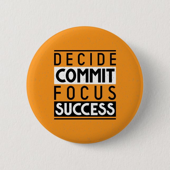 Motivational Quote Design for Achievers  6 Cm Round Badge (Front)