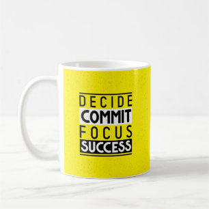 Motivational Quote Design for Achievers  Coffee Mug