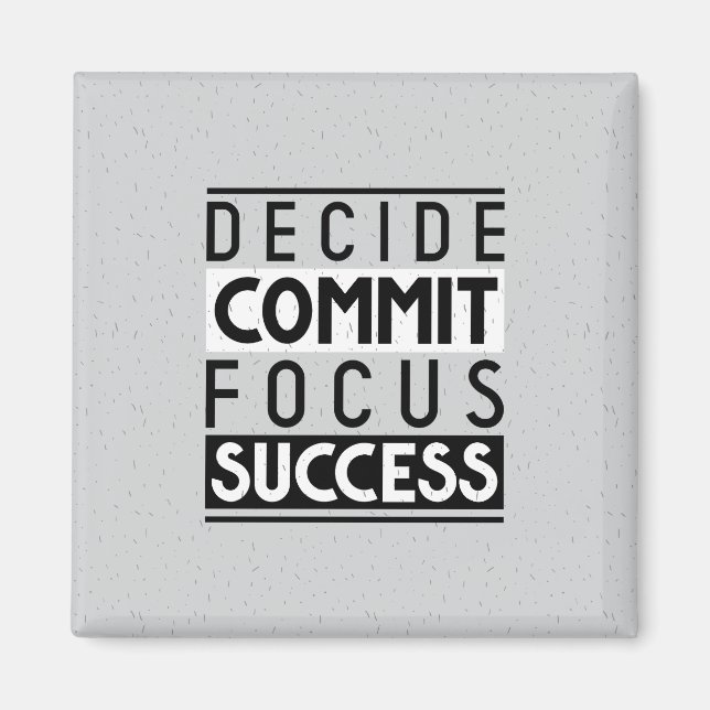 Motivational Quote Design for Achievers  Magnet (Front)