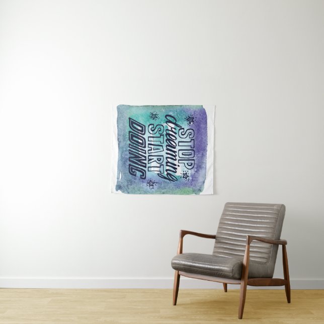 Motivational Quote Design for Achievers  Tapestry (In Situ (Horizontal))