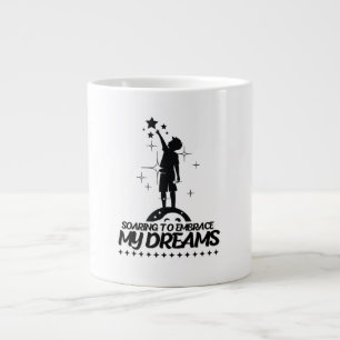 motivational quote design large coffee mug