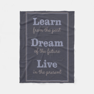 Motivational Quote fleece blankets