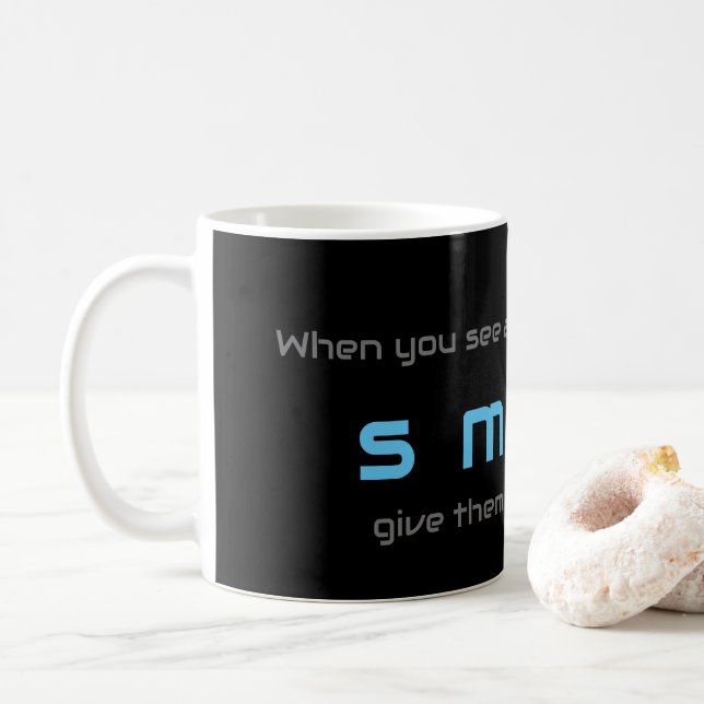 Motivational quote for your everyday mental health coffee mug (With Donut)