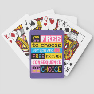 Motivational Quote / Funny / Typography Playing Cards