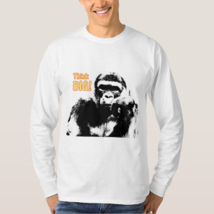 Motivational Quote Gorilla Pop Art Elegant Modern T-Shirt