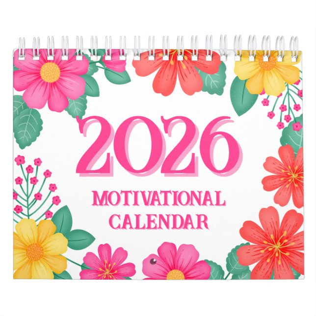 Motivational Quote Inspirational Dopamine Decor Calendar (Cover)