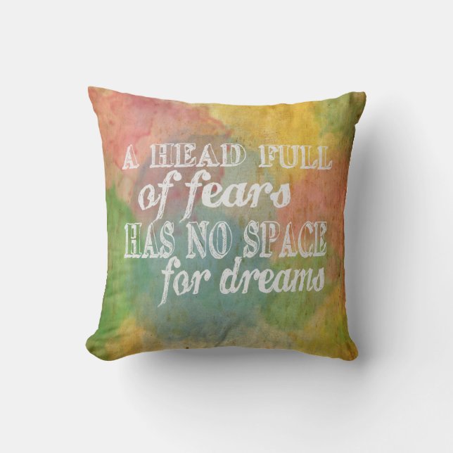 Motivational quote, inspirational quote cushion (Front)