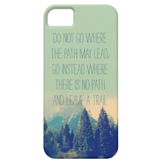 Motivational quote iPhone 5 case Emerson quote