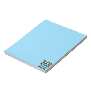 Motivational Quote Live Simply Dream Give Love Notepad