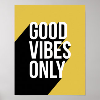 Motivational quote long shadow poster