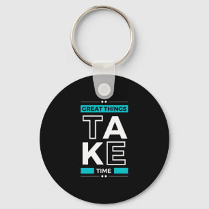 Motivational Quote Modern and Positive Text        Key Ring