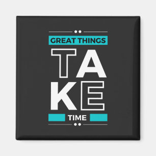 Motivational Quote Modern and Positive Text Magnet