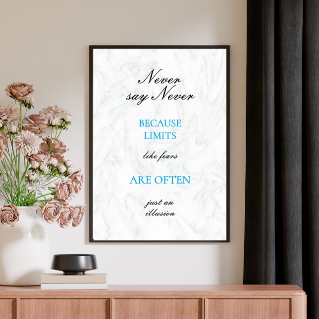 Motivational Quote Modern Script Custom Poster (Creator Uploaded)