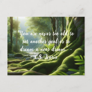Motivational Quote Nature Inspired Postcard