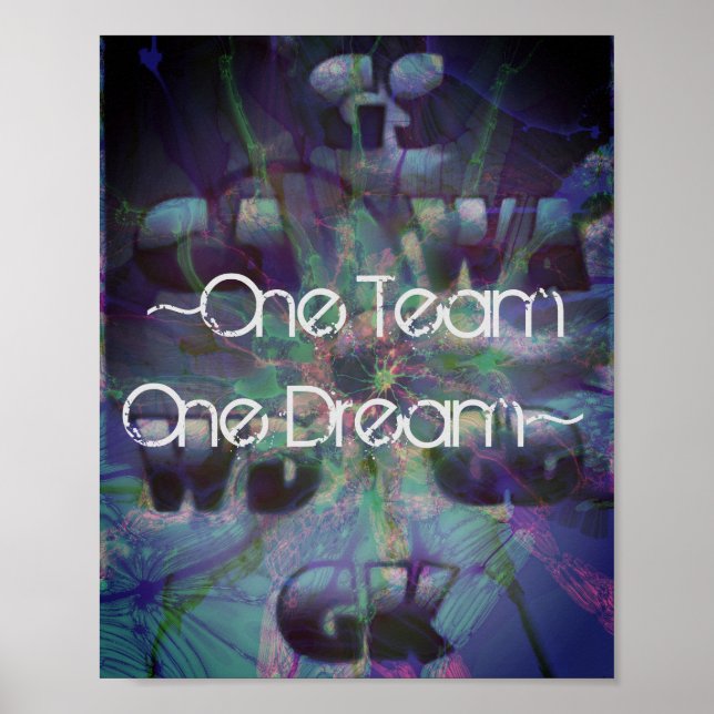 Motivational Quote Netball Positions Poster (Front)