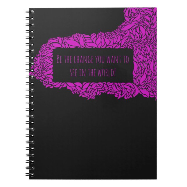 Motivational quote notebook (Front)