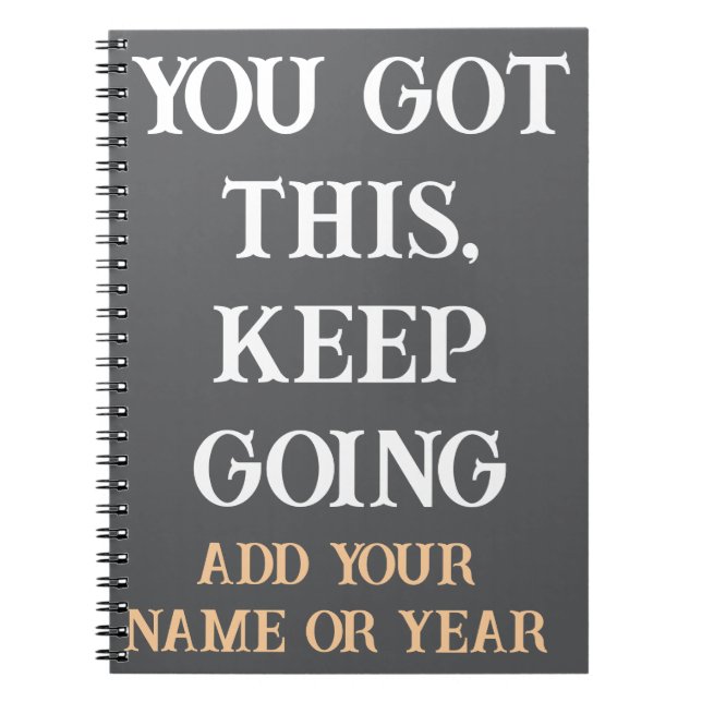 Motivational Quote Notebook for Daily Writing  (Front)