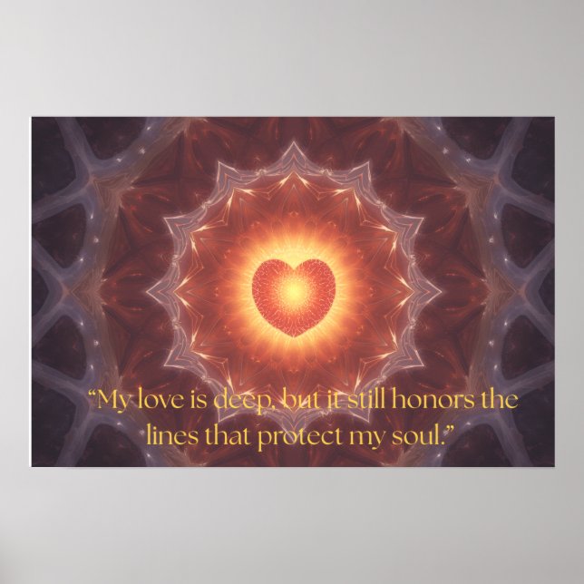 Motivational Quote on Love Poster (Front)