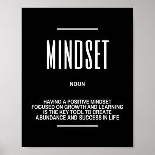 Motivational Quote On Mindset Poster