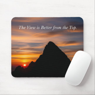 Motivational Quote Peak Silhouette Inspirationa Mouse Mat