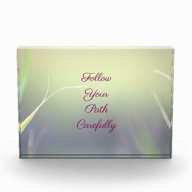 Motivational Quote Photo Block (Front)