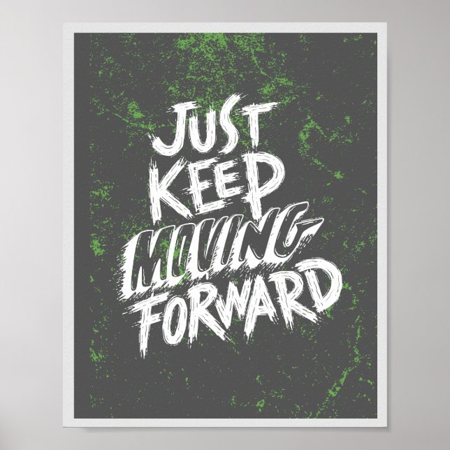 Motivational Quote Poster Inspirational Wall Art (Front)