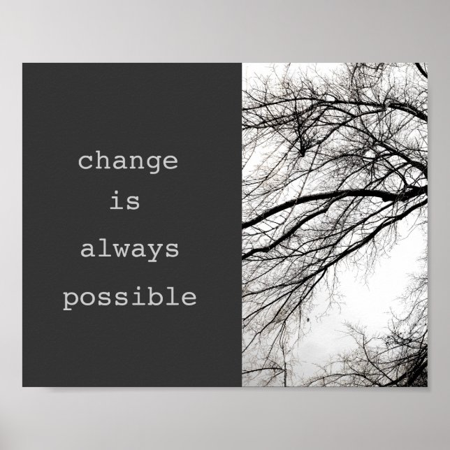 motivational quote poster nature photo art (Front)