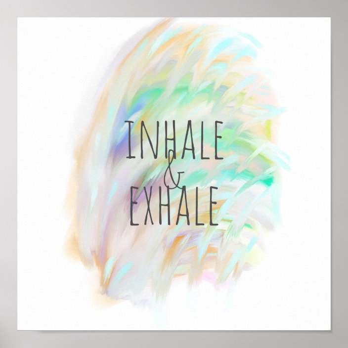 motivational quote poster pastel paint design | Zazzle.co.uk