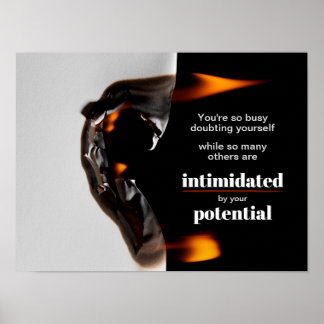 Motivational quote print poster matte