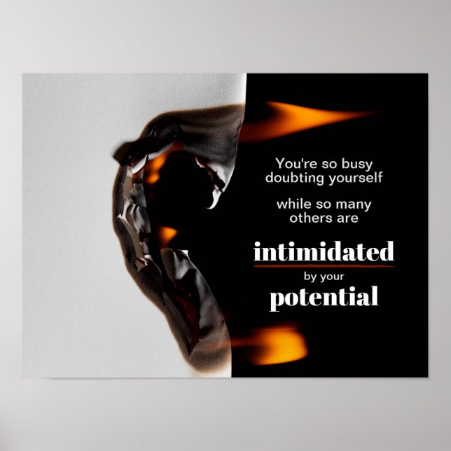 Motivational quote print poster matte (Front)