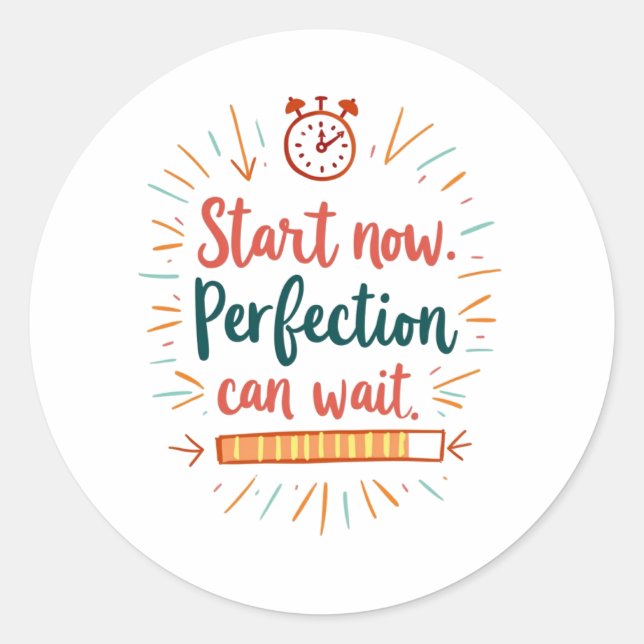 Motivational Quote Sticker  (Front)