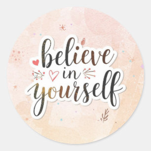 Motivational Quote Sticker - Customisable Die-Cut