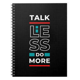 Motivational Quote Stylish and Positive Text Notebook