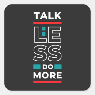 Motivational Quote Stylish and Positive Text Square Sticker