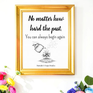 Motivational Quote Success Mental Health Poster