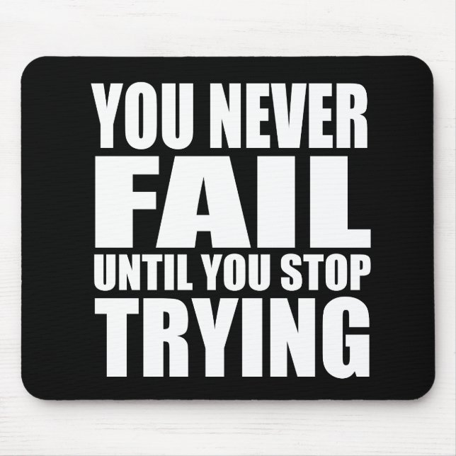 Motivational quote successs mouse mat (Front)